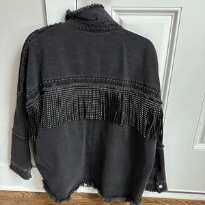 Black fringe jacket